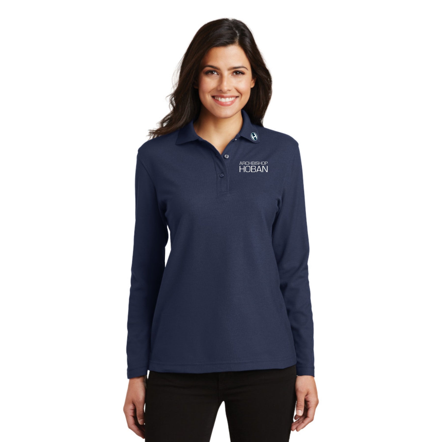 Ladies Long Sleeve Polo Shirt by Port Authority (click for more color options)