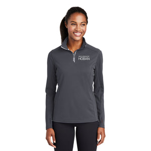 Ladies Textured Quarter Zip Pullover by Sport-Tek (click for more color options)