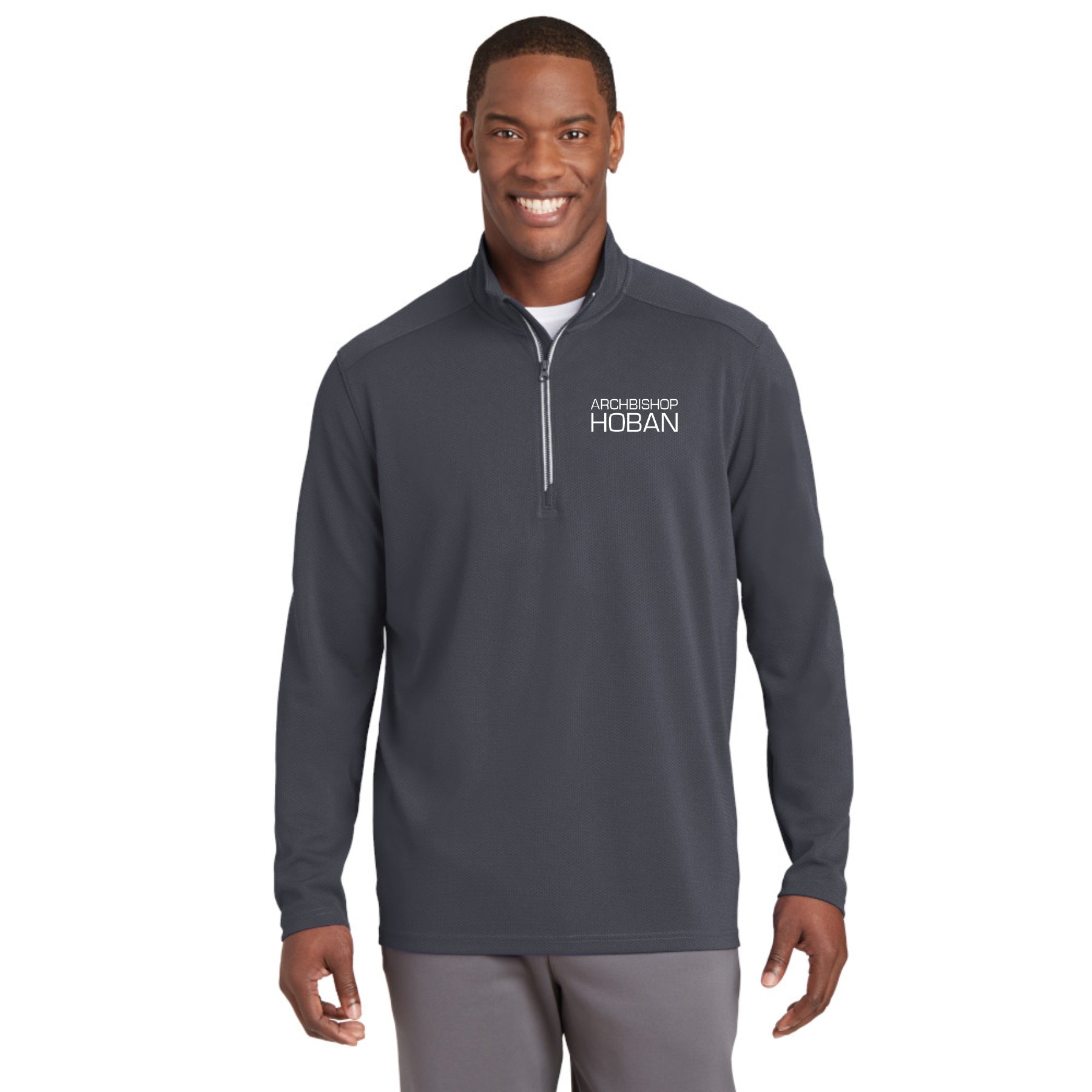 Unisex Textured Quarter Zip Pullover by Sport-Tek