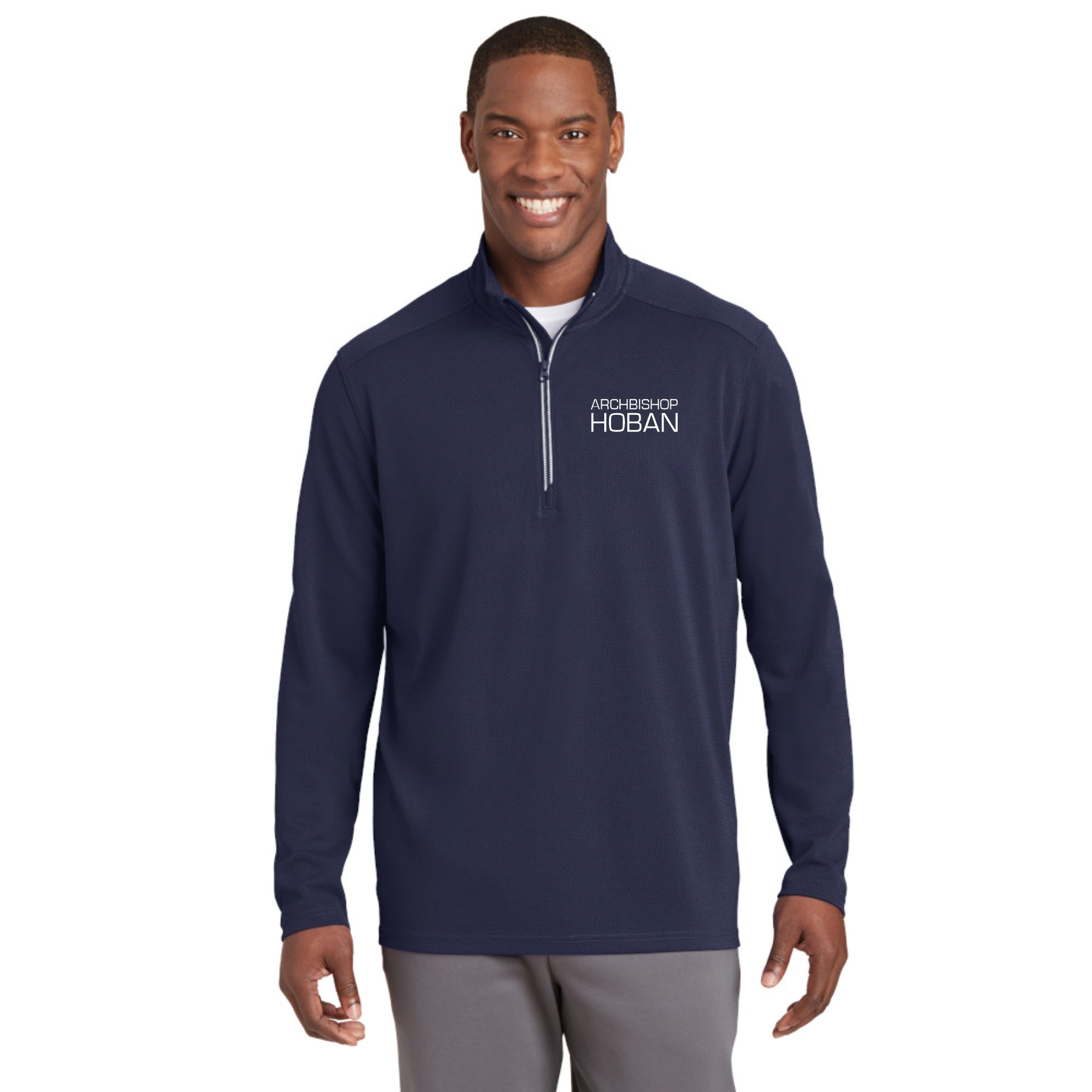 Unisex Textured Quarter Zip Pullover by Sport-Tek